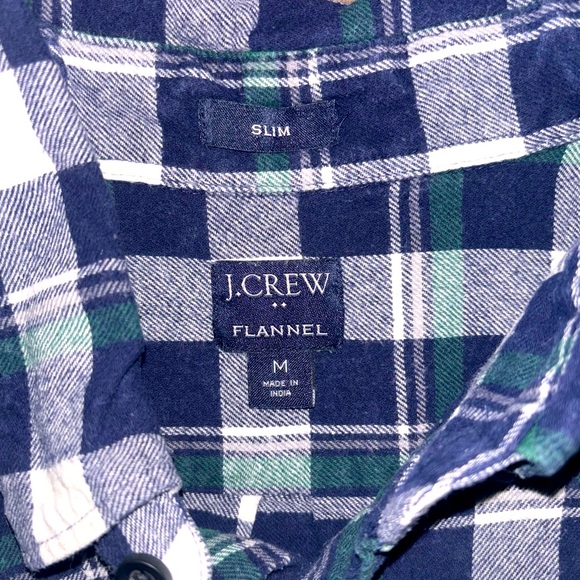 Men’s medium slim fit J Crew Flannel - Picture 3 of 3